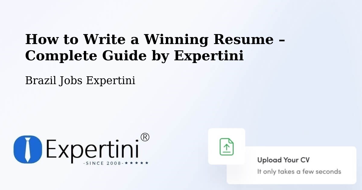 Resume Writing Guide for Job Seekers – Sete Quedas - Sete Quedas, Brazil Jobs Expertini
